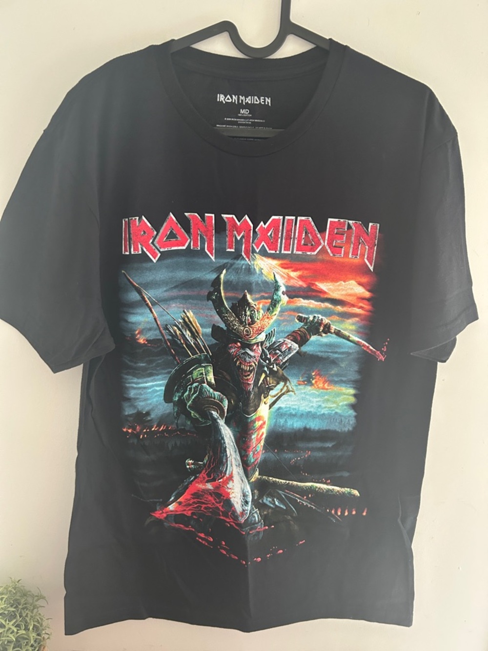 Iron Maiden Graphic Band Concert T‑Shirt World Tour Black M